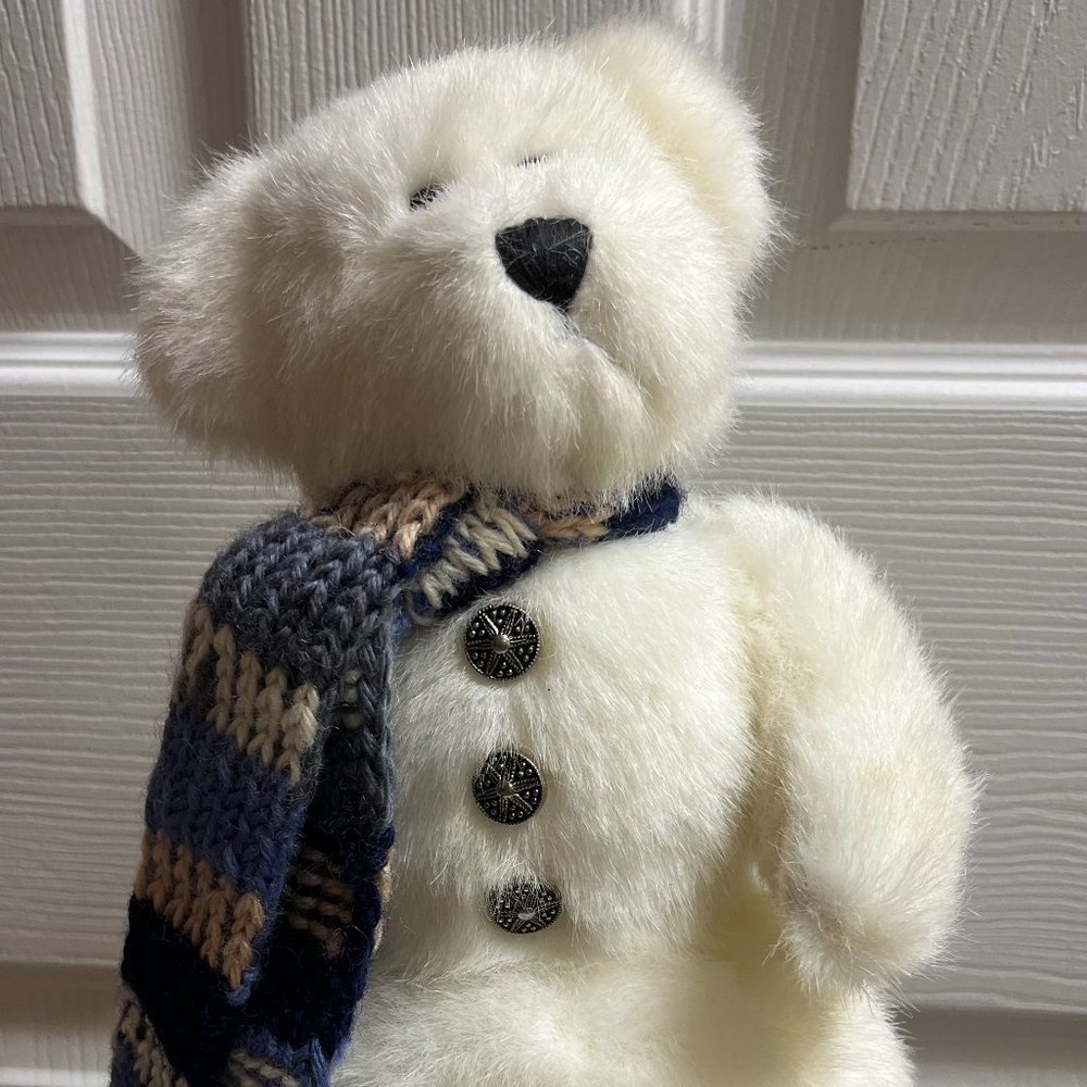 Vintage 1999 Boyd's Bears Snowman Plush Seymour Christmas Winter 11 in